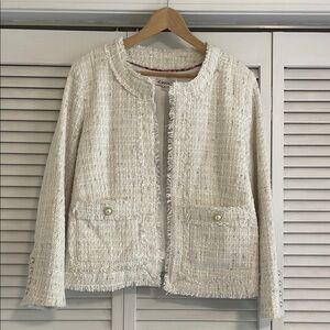Cream Tweed Women's Jacket